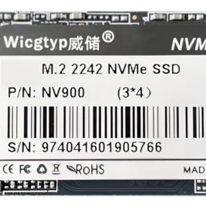 Ssd 2242 Pcie 3.0 X 4 M Key Wicgtyp 256 Gb 3d Nand
